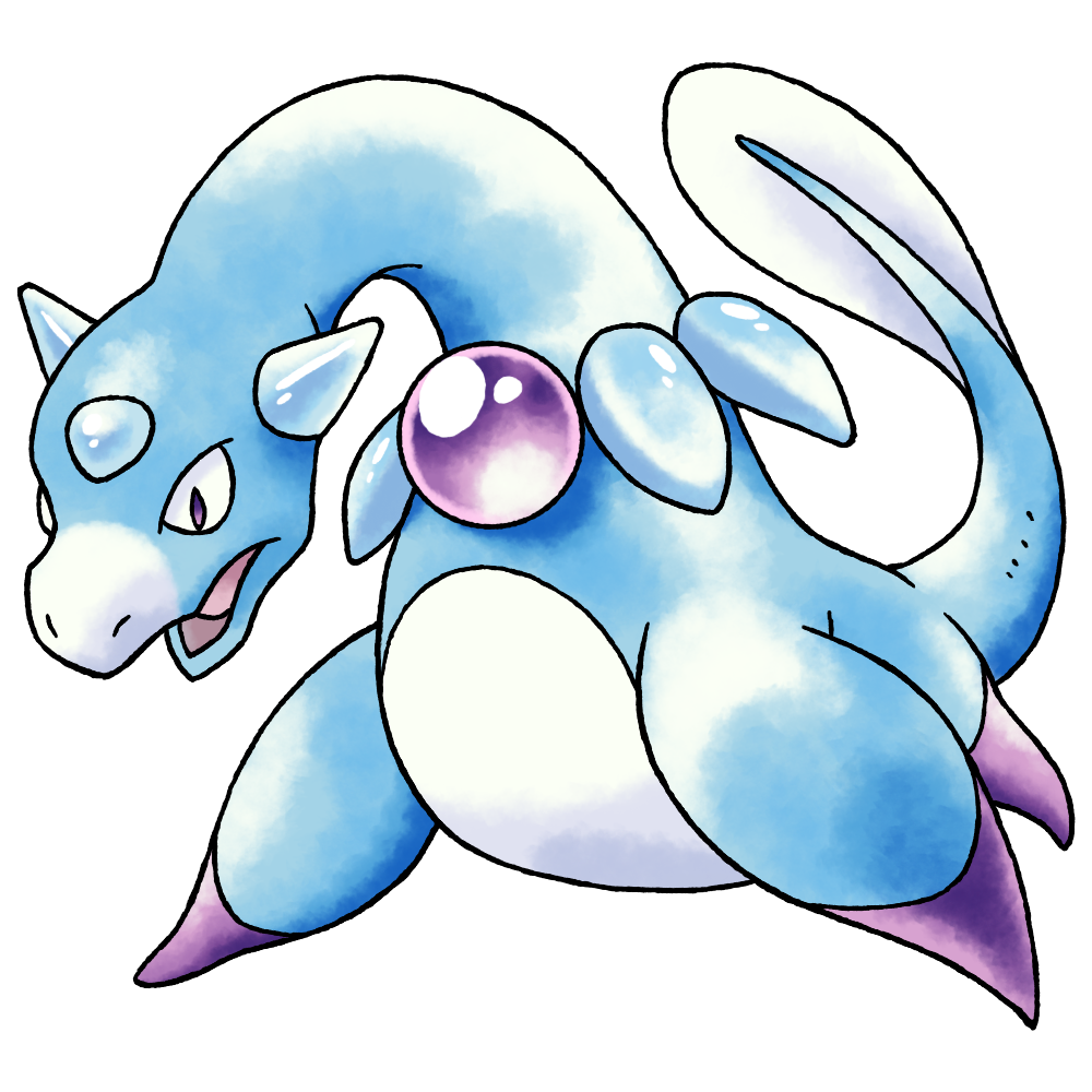 aquaria, blue_gemstone, blue_horns, blue_skin, blue_tail, colored_skin, downturned_eyes, forehead_jewel