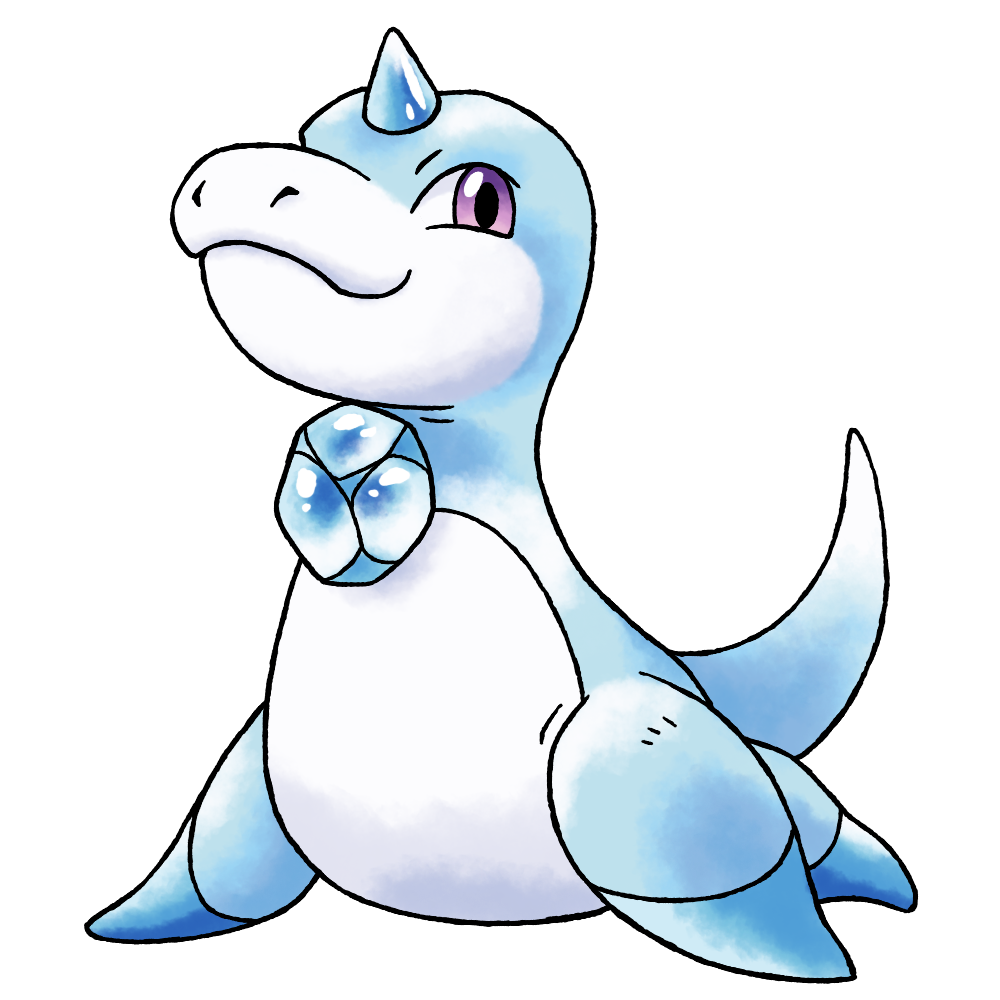 aqua_(pokemon), blue_skin, blue_tail, closed_mouth, colored_skin, full_body, ice, light_smile