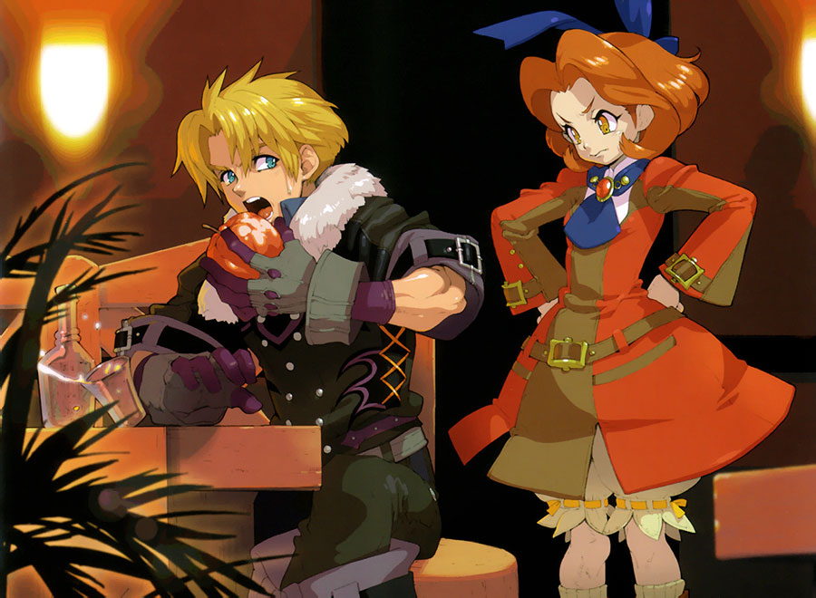 1girl, alcohol, angry, apple, belt, blonde_hair, blue_eyes, boots