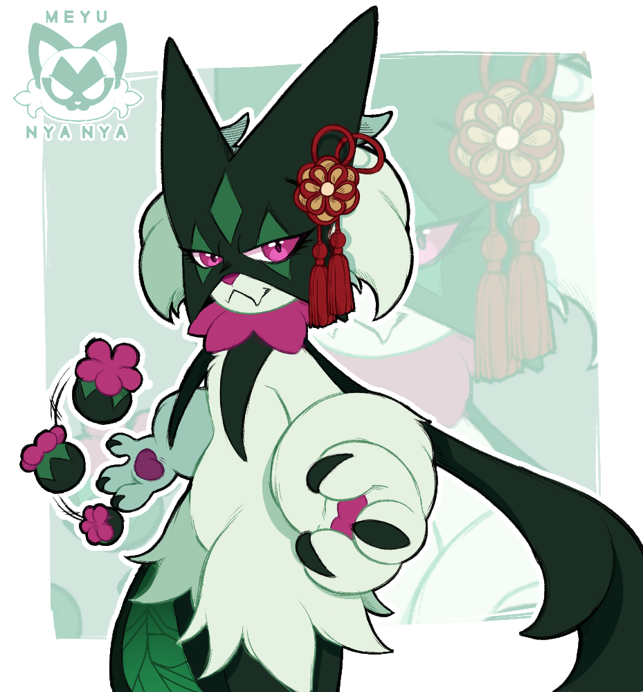melscarada, meowscarada, meyu_meowscarada, meyunya, pokemon, pokemon_sv