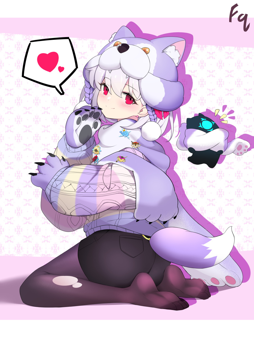1girl, absurdres, animal_hands, black_skirt, chinese_commentary, closed_mouth, commentary_request, drop_shadow