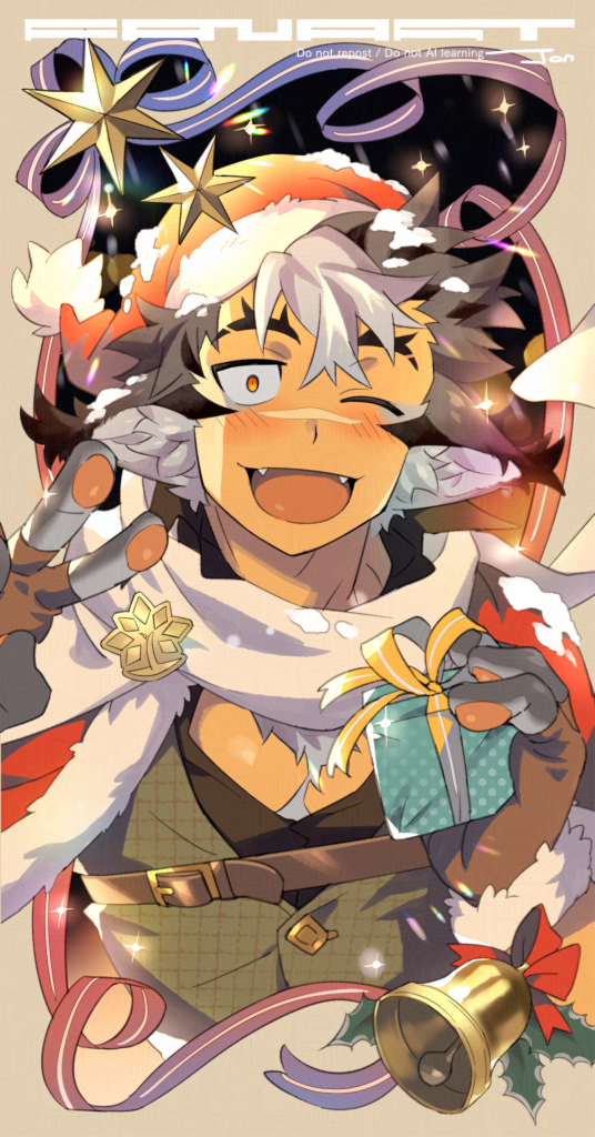 1boy, animal_ears, another_eidos-r, artist_name, bell, blush, cat_boy, cat_ears