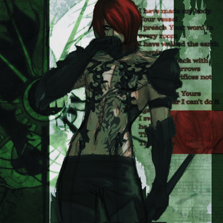 1boy, armor, black_choker, black_gloves, black_pants, castlevania:_curse_of_darkness, castlevania_(series), choker