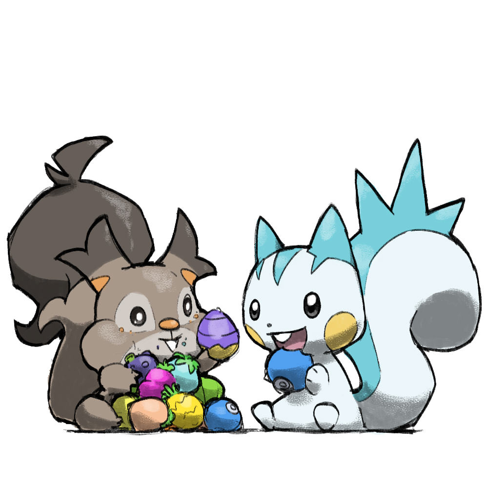 :d, animal_focus, berry_(pokemon), blacknirrow, closed_mouth, dot_nose, eating, food