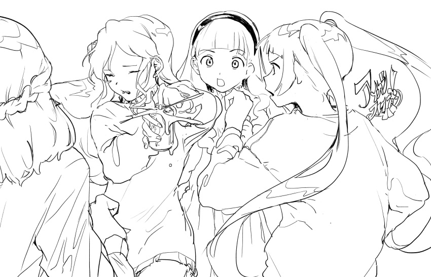 4girls, absurdres, aikatsu!_(series), aikatsu_friends!, bad_id, bad_twitter_id, blunt_bangs, can