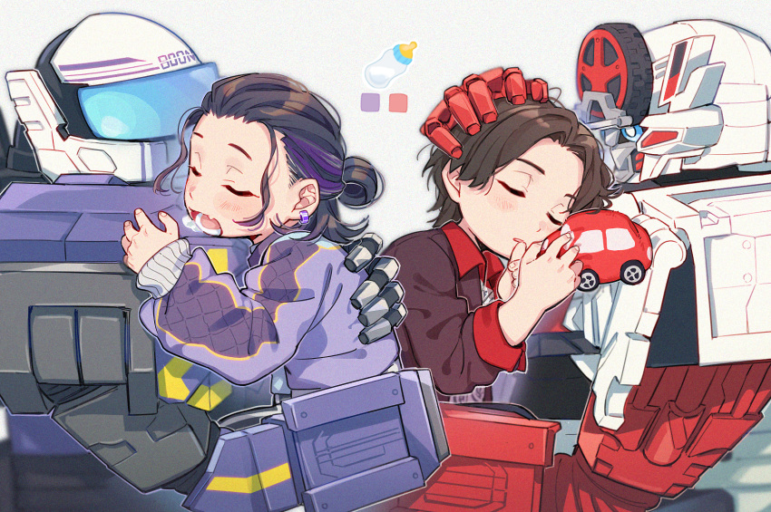 4boys, aam09212, aged_down, bakuage_sentai_boonboomger, black_hair, brown_hair, bundorio_bunderas, byun_diesel