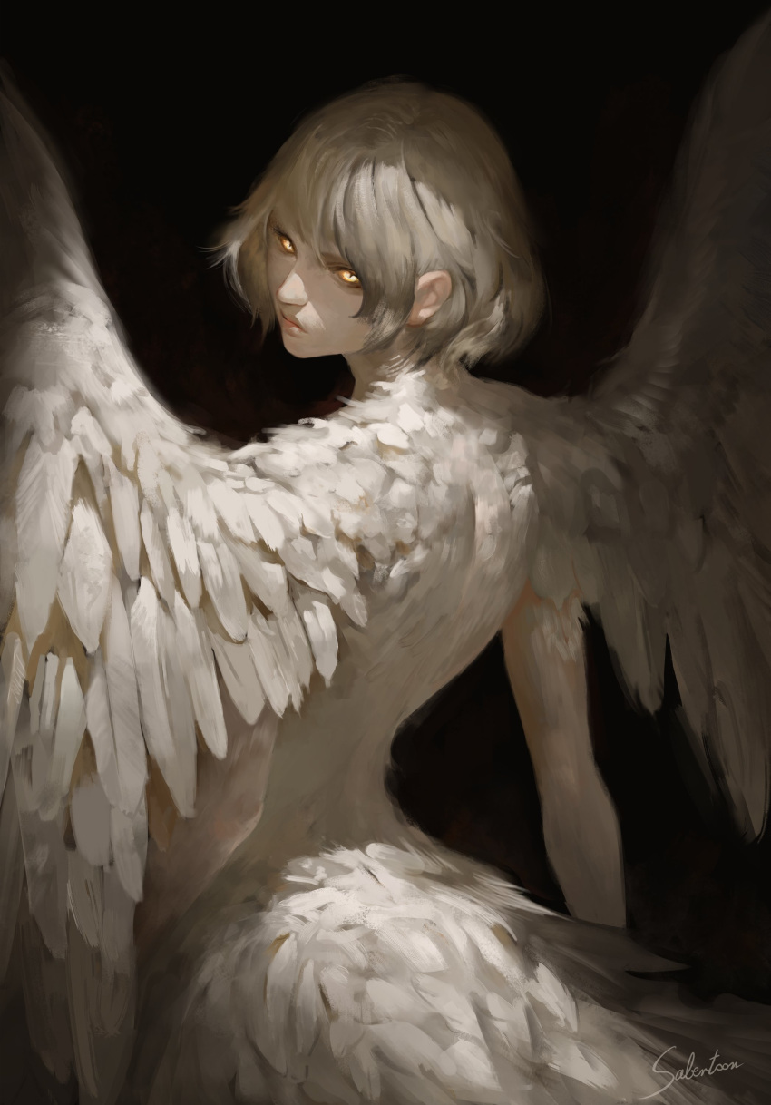 1girl, absurdres, artist_name, black_background, body_fur, centauroid, chimera, dungeon_meshi