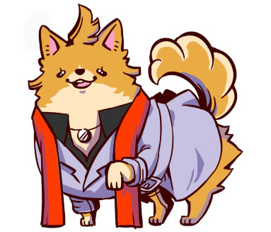 capcom, dog, formal, ghost_trick, hornsama, jacket, jewelry, kabanera