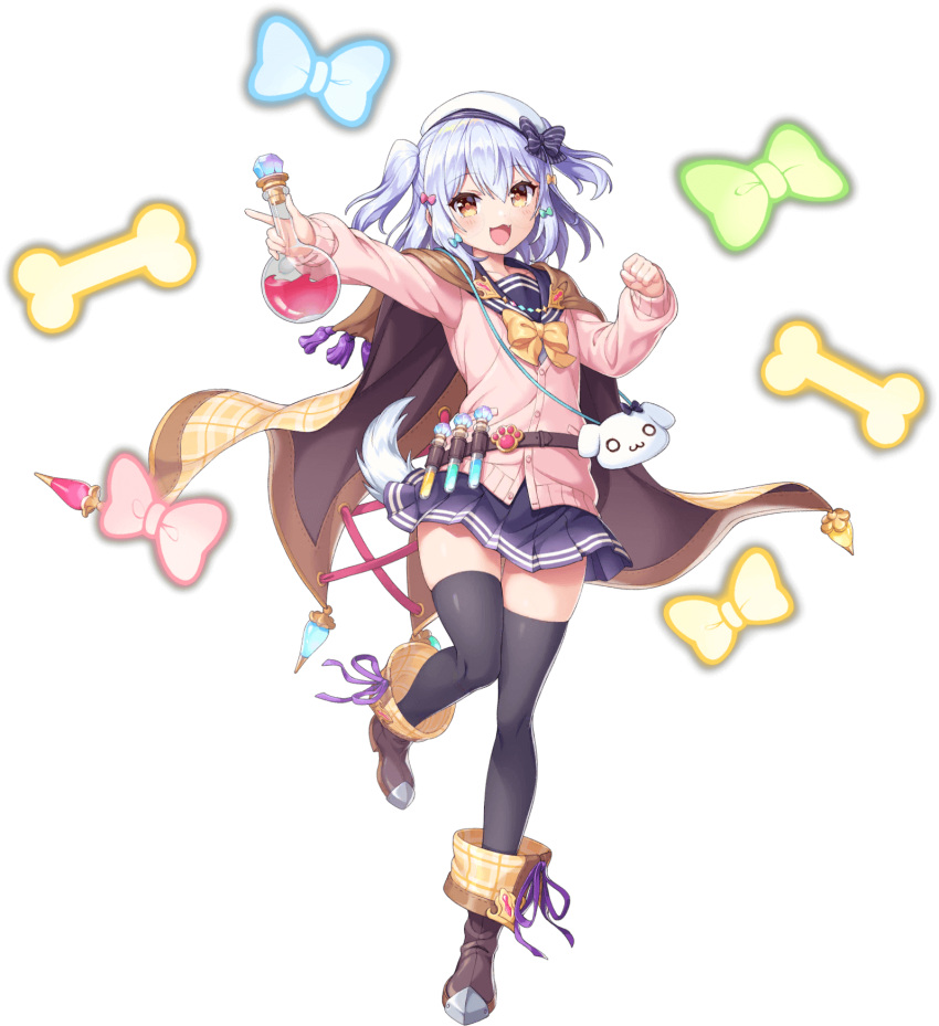 1boy, :3, artist_request, belt, bow, bowtie, cape, cartoon_bone