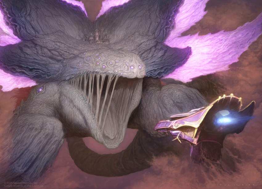 absurdres, aircraft, airship, clouds, cloudy_sky, commentary, copyright_notice, english_commentary