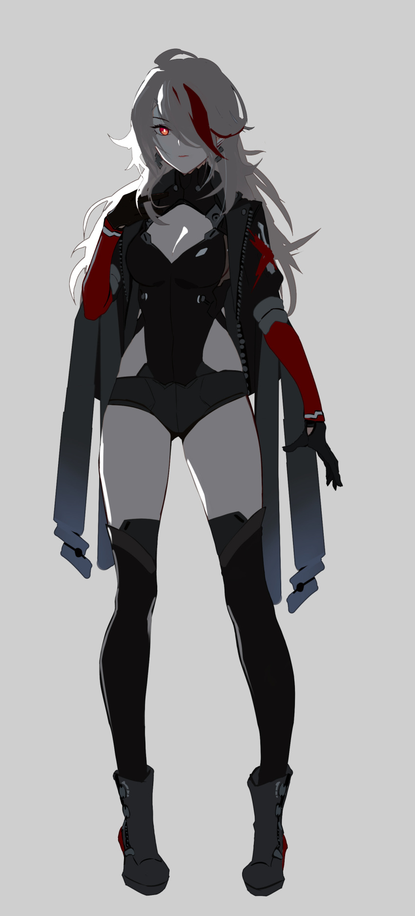 1girl, absurdres, black_gloves, black_pants, black_socks, earrings, girls_frontline, gloves