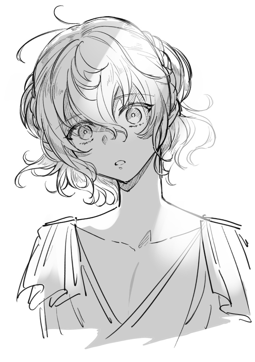 1boy, braid, bright_pupils, collarbone, commentary_request, cropped_torso, eyelashes, fate/grand_order