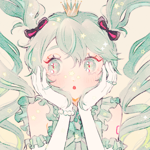 1girl, :o, aqua_eyes, aqua_hair, bare_shoulders, black_bow, bow, crown