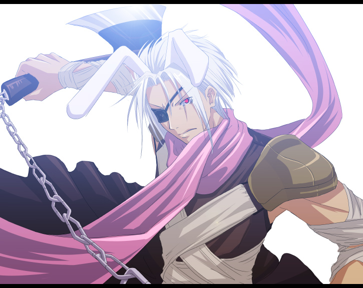 1boy, animal_ears, armor, assassin_(ragnarok_online), axe, axe_assa, bandages, bandages_over_clothes