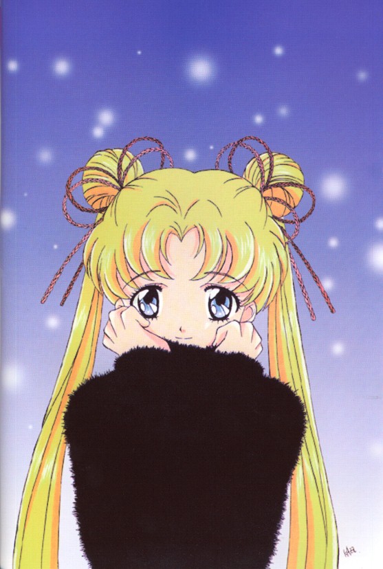 bishoujo_senshi_sailor_moon, hairbows, shy, sweater, tsukino_usagi, turtleneck, twintails