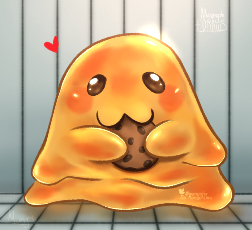 artist_name, cookie, cute, eating, mangohuwu, monster, no_humans, scp-999