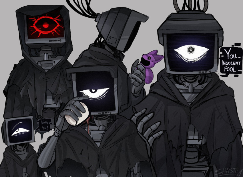 artist_name, black_cape, cable, cape, commentary, cup, dr._harley_sawyer_(poppy_playtime), english_commentary