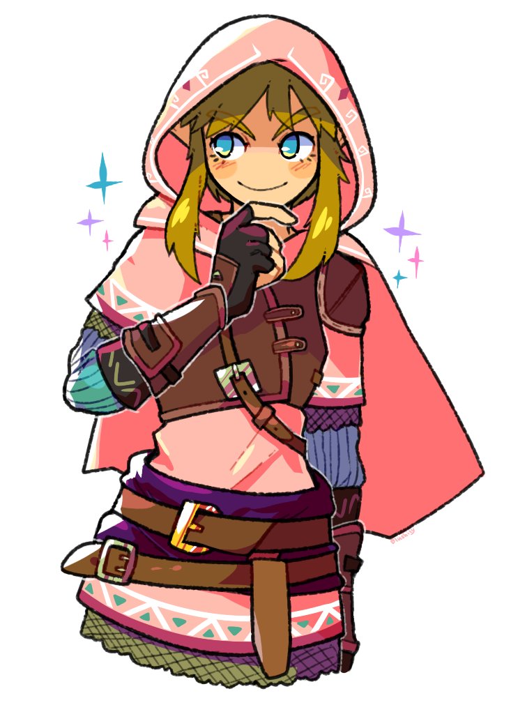 1boy, alternate_costume, armor, belt, blonde_hair, blue_eyes, blue_shirt, blush