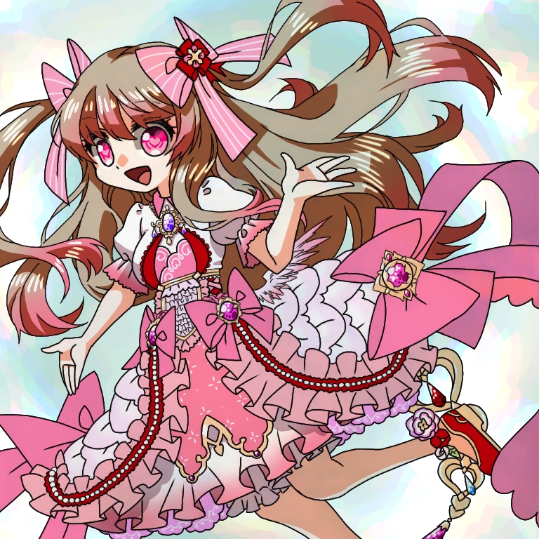 1girl, bad_id, bad_pixiv_id, blonde_hair, chaos_marie_(grimms_notes), grimms_notes, hair_ribbon, heart