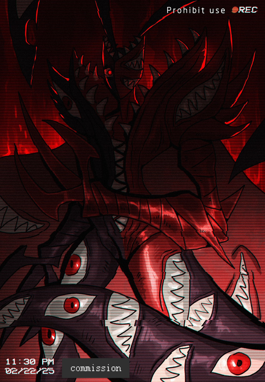 abbadomon, abbadomon_core, artist_request, black_skin, claws, colored_skin, commission, dated