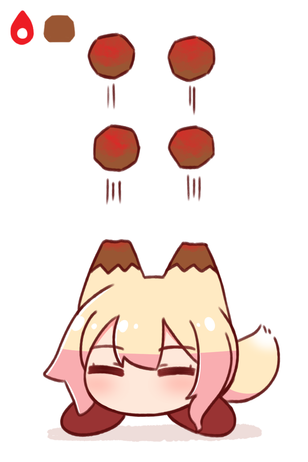 1girl, ^_^, animal_ears, blonde_hair, closed_eyes, commentary_request, facing_viewer, fox_ears