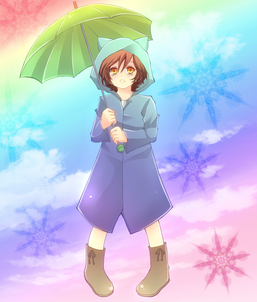 banagher_links, boots, brown_hair, cat_ears, child, gundam, gundam_unicorn, haro