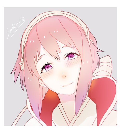 1girl, fire_emblem, fire_emblem_fates, hairband, japanese_clothes, light_smile, looking_at_viewer, pink_eyes