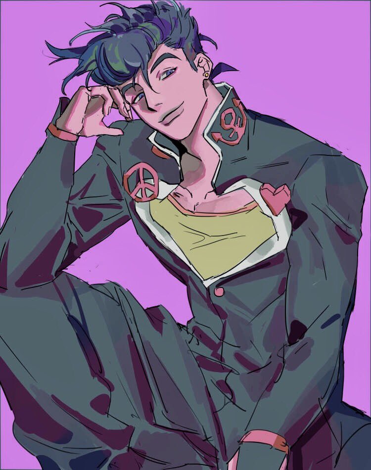 11114tai, 1boy, anchor_symbol, black_coat, black_hair, butterfly_sitting, closed_mouth, coat