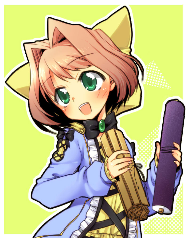 brown_hair, green_eyes, hat, jun'iku, jun'iku, koihime_musou, short_hair