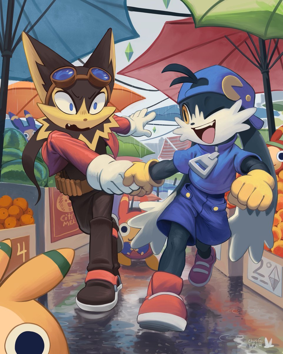2boys, animal_ears, blue_eyes, chipsgowoah, fang, food, furry, furry_male