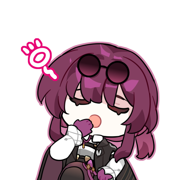 1girl, boots, chest_harness, closed_eyes, eyewear_on_head, gloves, harness, honkai:_star_rail, honkai_(series), jacket, kafka_(honkai:_star_rail), long_hair, long_sleeves, open_mouth, pantyhose, purple_gloves, purple_hair, purple_pantyhose, round_eyewear, shirt, shorts, single_thigh_boot, solo, spider_web_print, sticker, sunglasses, thigh_boots, white_shirt, yawning, yinzhenxiaobai
