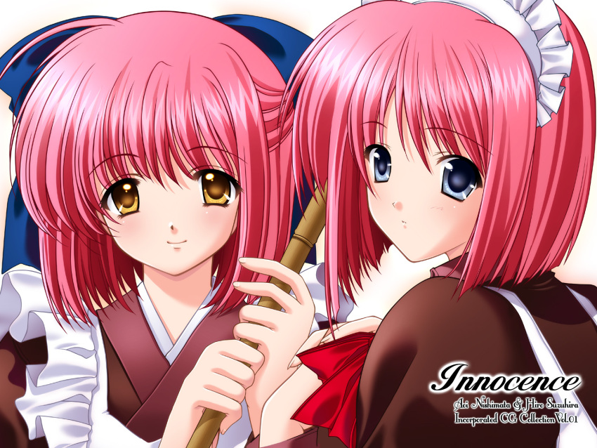 hisui, innocence, kohaku, maid, nishimata_aoi, shingetsutan_tsukihime, suzuhira_hiro, twins