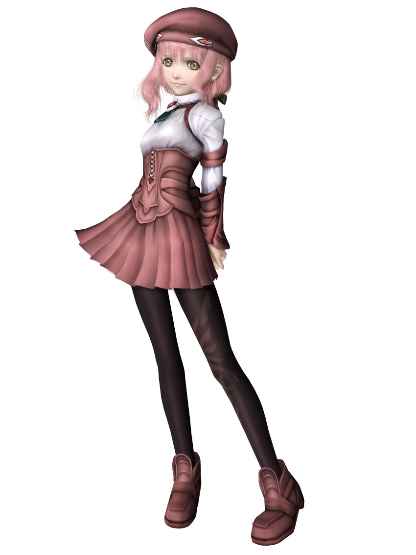 1girl, absurdres, artist_request, brown_leggings, dress, hat, highres, leggings