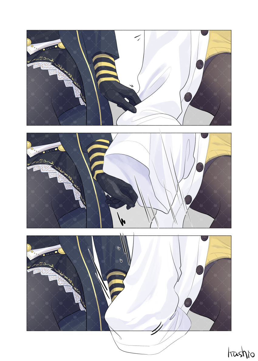 2girls, absurdres, agnes_tachyon_(umamusume), black_coat, black_gloves, black_pantyhose, black_skirt, coat