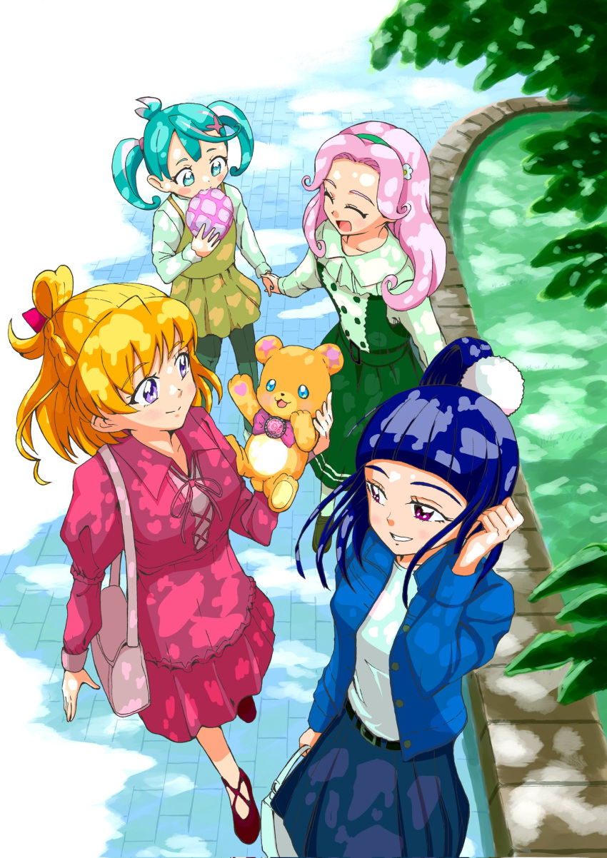 asahina_mirai, hanami_kotoha, highres, hisui_(precure), izayoi_liko, kagekaku, mahou_girls_precure!, mahou_girls_precure!!_~mirai_days~