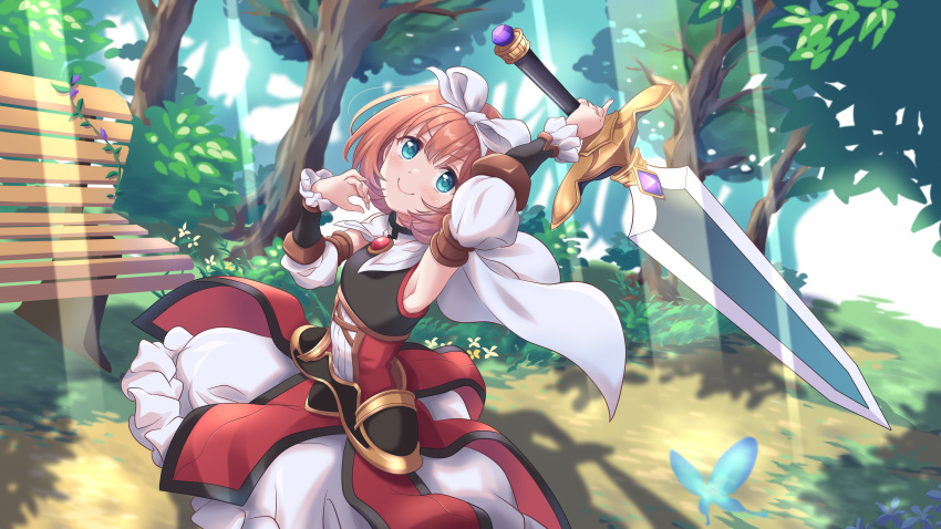 1girl, absurdres, alternate_costume, arm_up, arm_warmers, armpits, blue_eyes, brown_hair