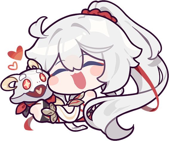 1girl, :3, :d, ahoge, bare_shoulders, chibi, closed_eyes, hair_between_eyes