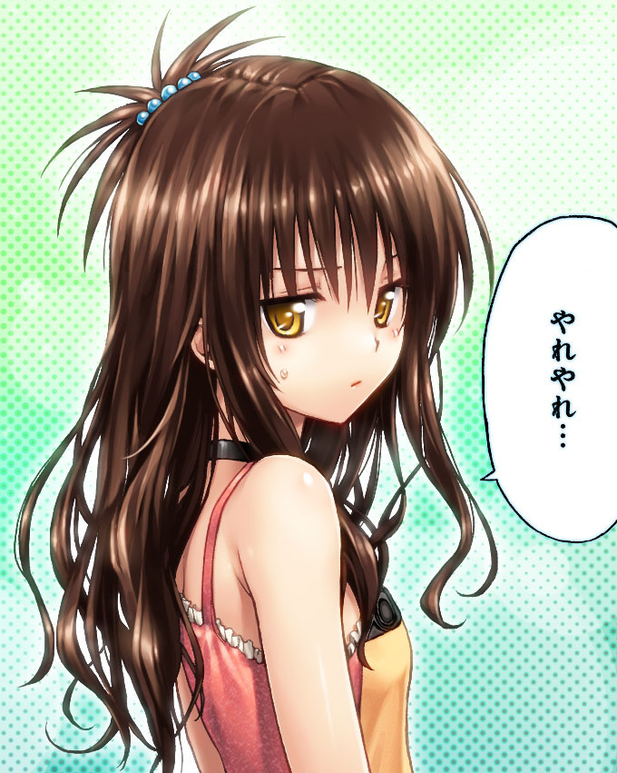 choker, colored, long_hair, off_shoulder, to_love-ru, to_love-ru_darkness, toloveru, toloveru_darkness