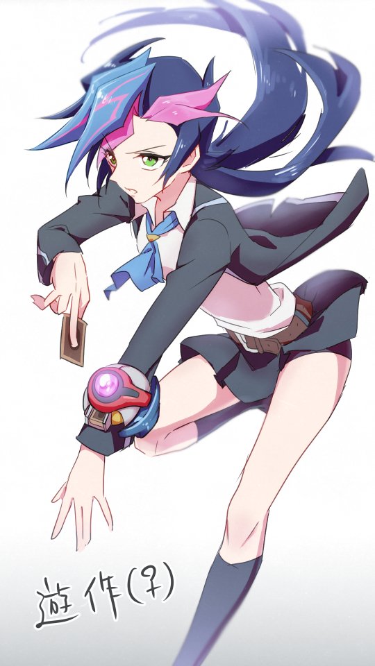 1girl, belt, black_hair, black_jacket, black_skirt, black_socks, blazer, blue_hair