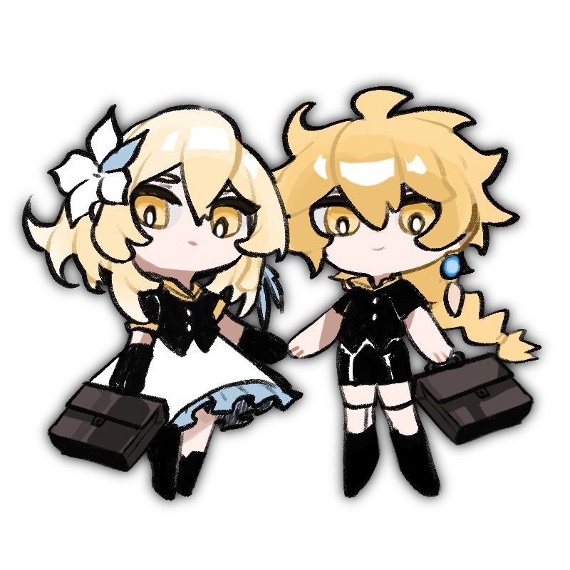 0723_yuan_shang_fuhuo_ban, 1boy, 1girl, aether_(genshin_impact), alternate_costume, black_boots, black_gloves, black_shirt