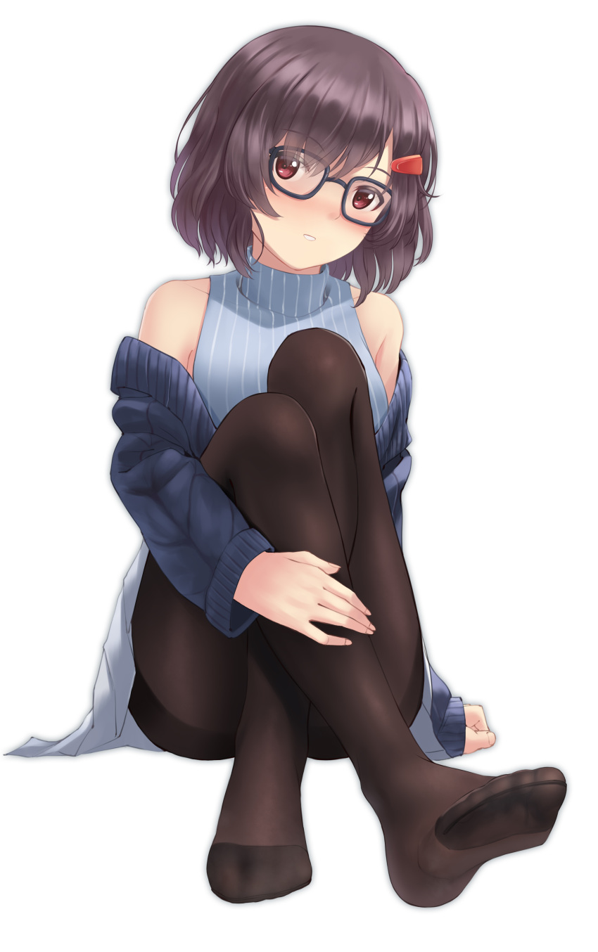 1girl, absurdres, alice_gear_aegis, black-framed_eyewear, brown_hair, chishima_miyuki, glasses, highres
