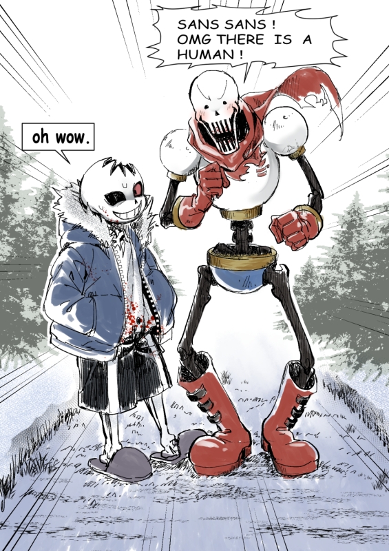 2boys, ahin_vpv, alternate_universe, black_sclera, black_shorts, blood, blue_jacket, boots