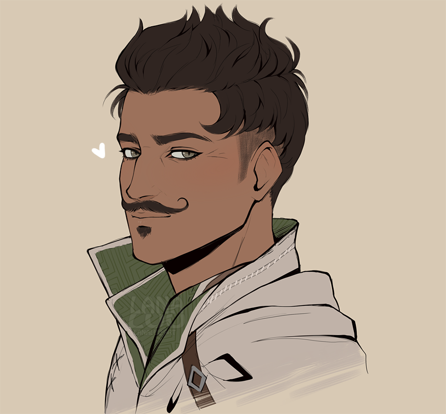 1boy, brown_background, brown_hair, closed_mouth, collared_jacket, commentary, cropped_torso, dark-skinned_male