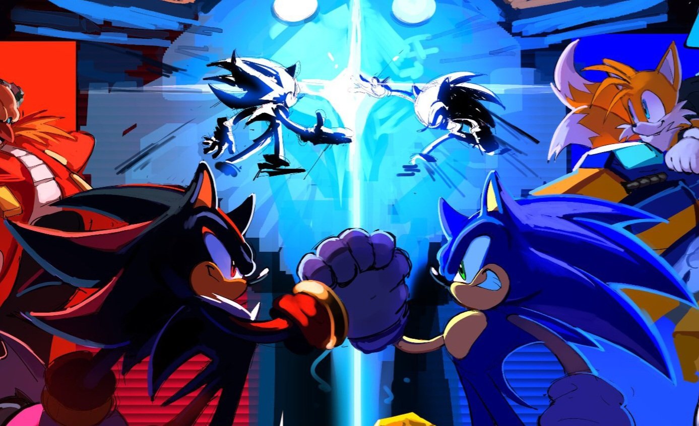 4boys, dr._eggman, english_commentary, furry, furry_male, green_eyes, grin, handshake