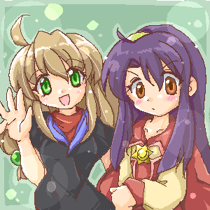 :d, ahoge, beatrice_(wild_arms), beatrice_(wild_arms_3), beatrice_(wild_arms_3)_(cosplay), black_hair, blush, brown_eyes