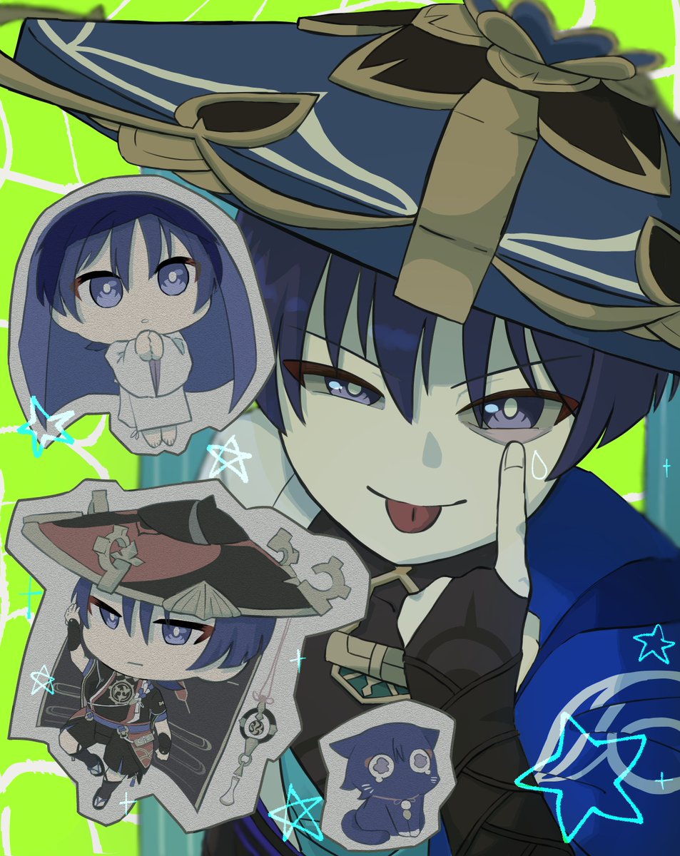 3boys, :p, akanbe, animalization, arm_at_side, arm_up, armor, barefoot