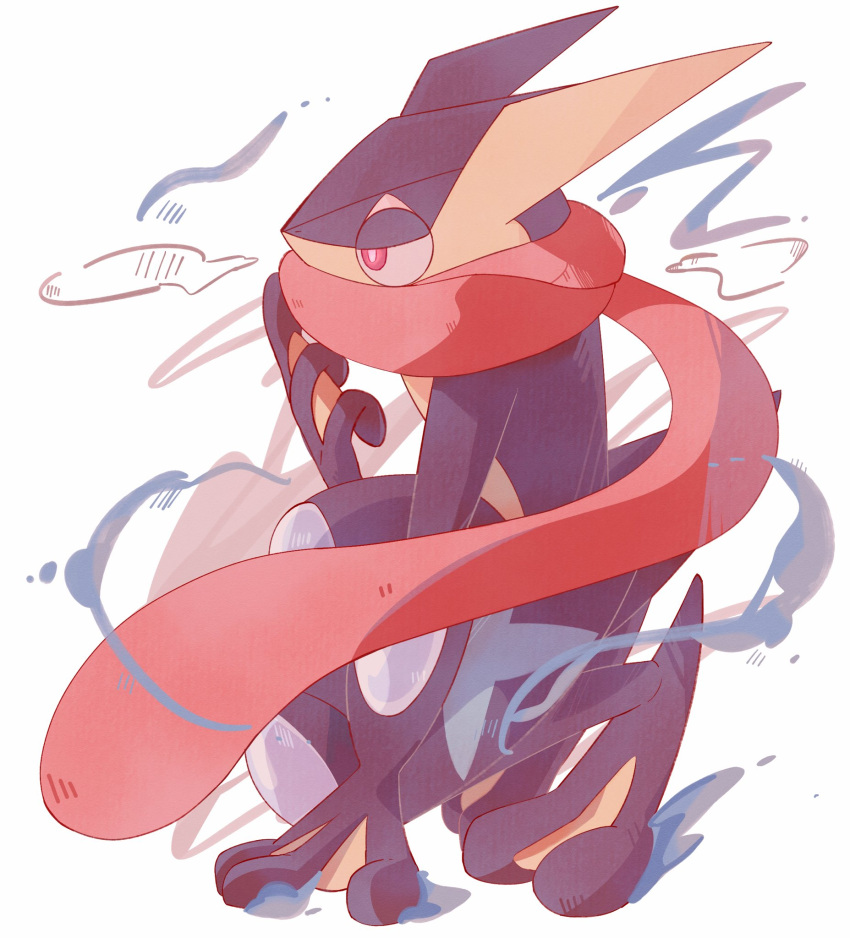 1other, blue_skin, bright_pupils, colored_skin, commentary, furry, greninja, half-closed_eyes