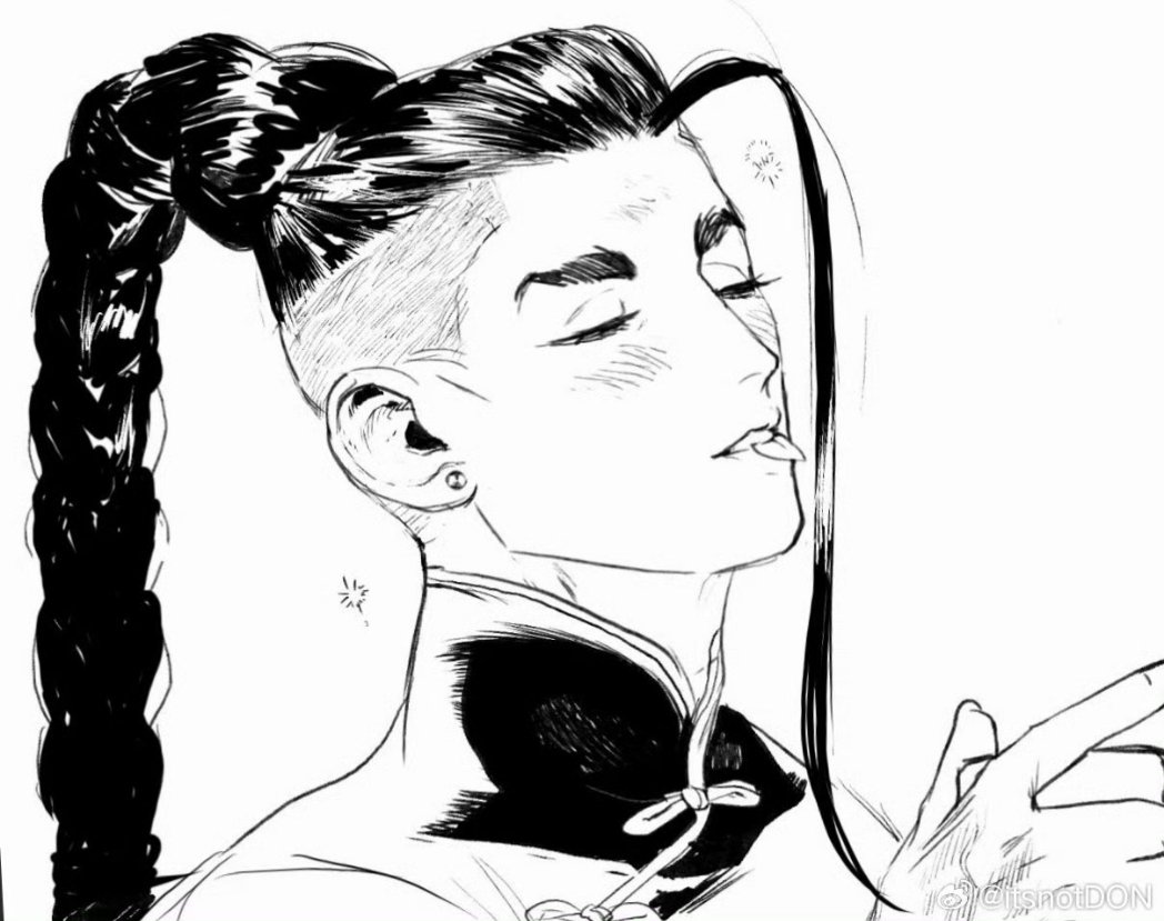 1boy, alsonotdon, arm_up, blush, braid, cup, earrings, from_side