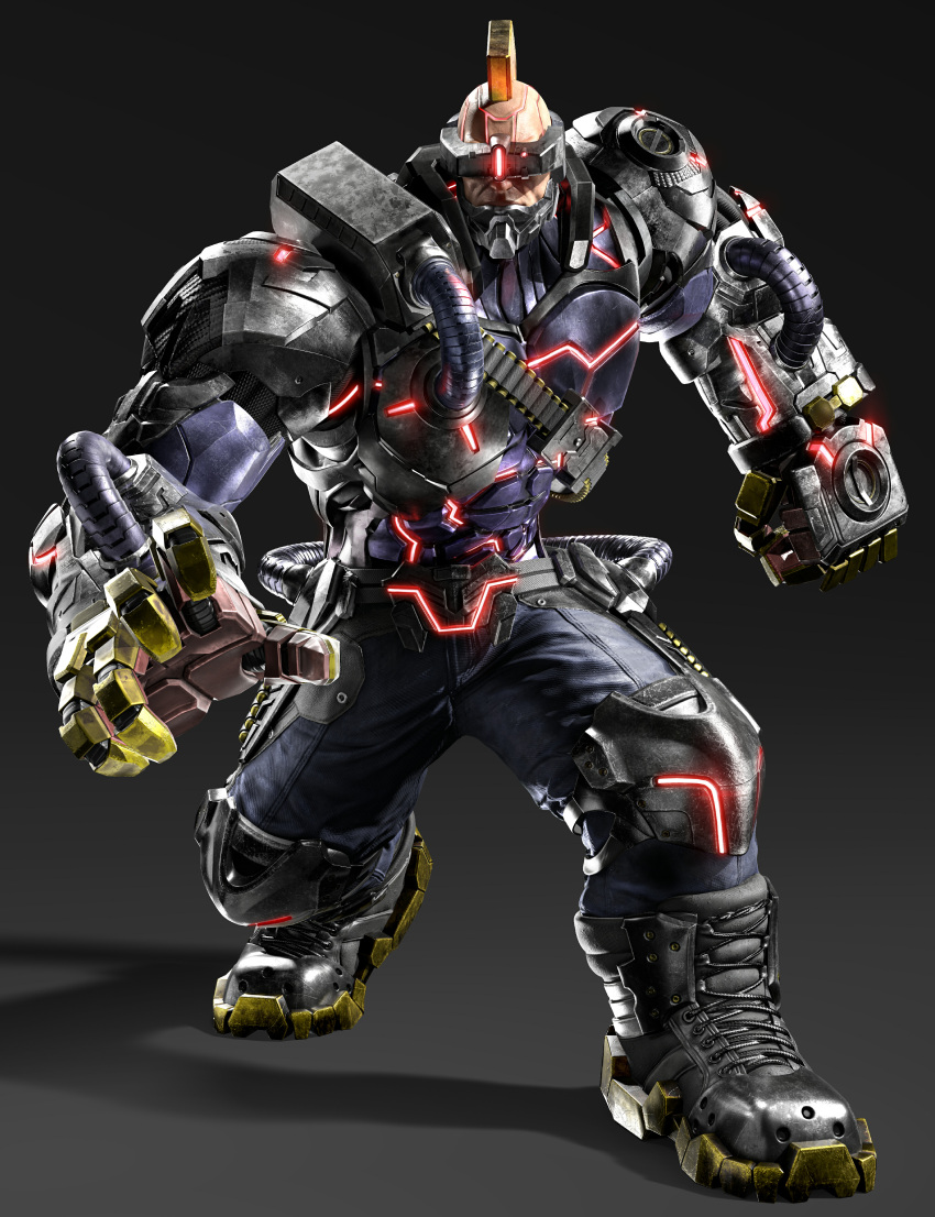 1boy, 3d, absurdres, black_boots, black_shoes, blue_pants, boots, clenched_hand
