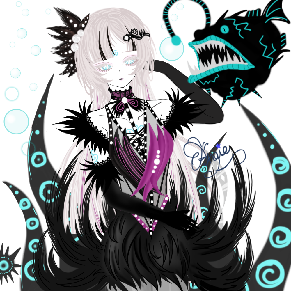 arknight_elini, arknights, bird, creature, deep_sea, elinius_(miligirls_fantasy), irene_(arknights), non-web_source